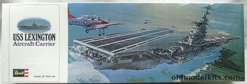 Revell 1/500 USS Lexington CVT-16 Aircraft Carrier - (Essex Class), H444 plastic model kit